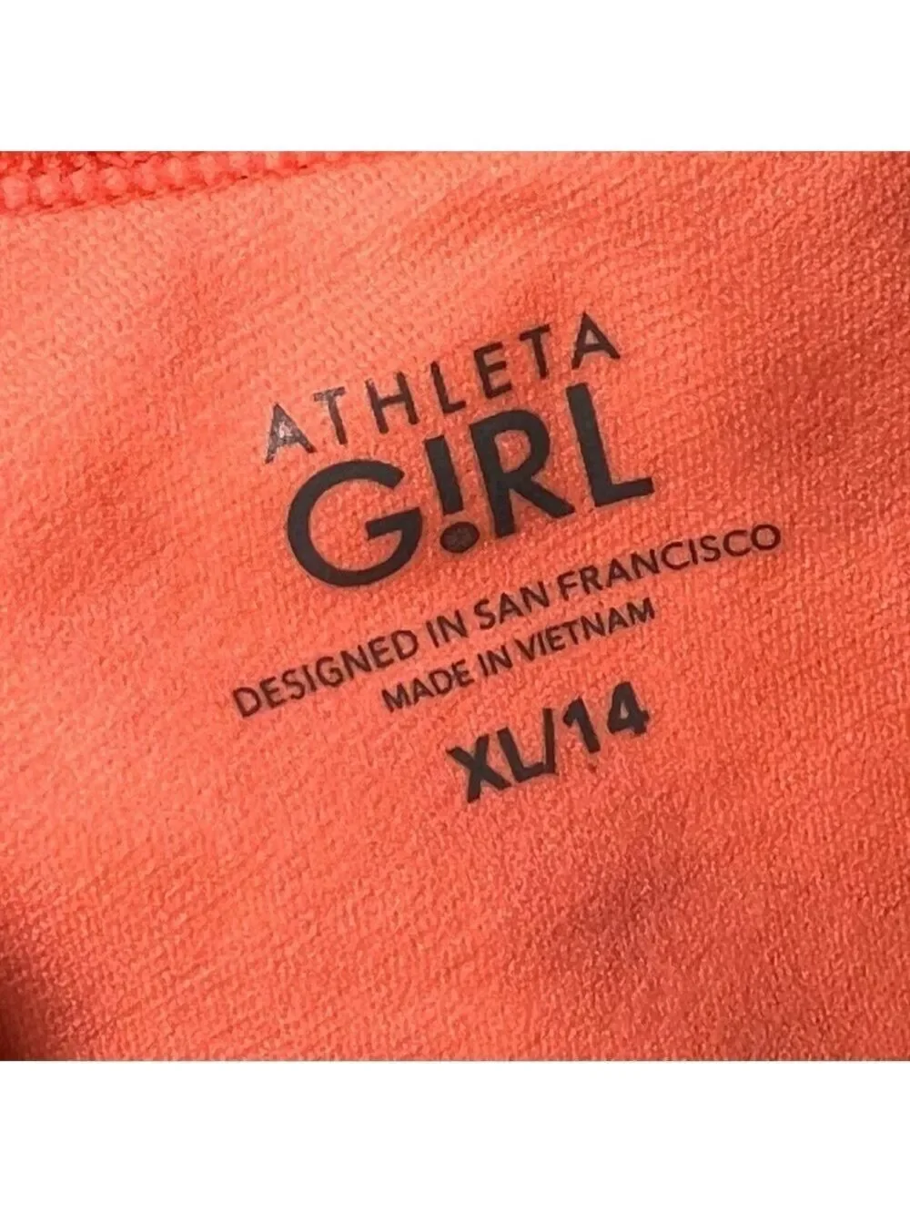 Athleta Girl Bikini Top Sunny Flora Size XL/14